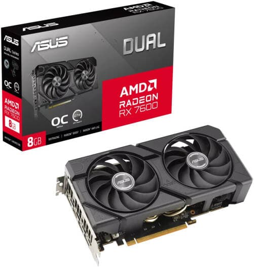 ASUS Dual Radeon™ RX 7600 EVO OC Edition Graphics Card