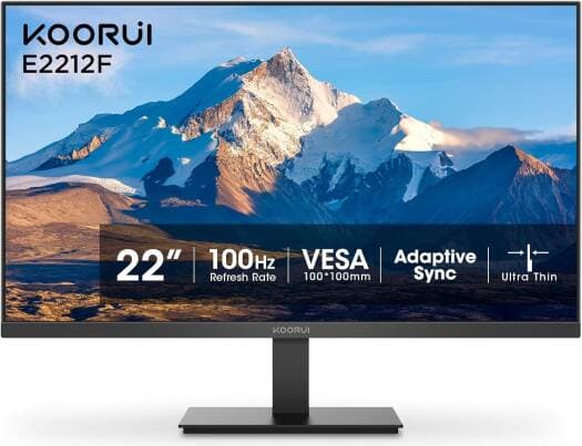 KOORUI 22" VA FHD Monitor 100Hz 5ms