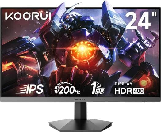 KOORUI 24" IPS Gaming Monitor 200Hz 1ms
