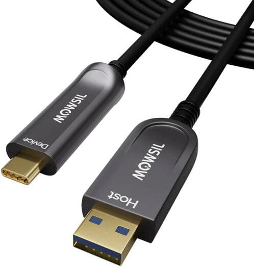 Mowsil USB 3.1 Type A to USB C AOC Cable