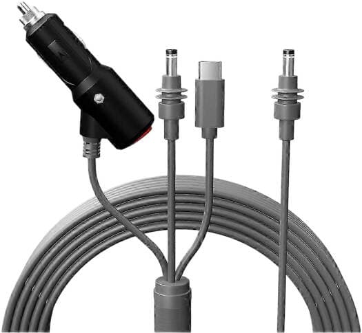 Starlink Mini DC Power Cable Extension 3 in 1 Waterproof Cord with USB C & Car Lighter Plug (5 m)