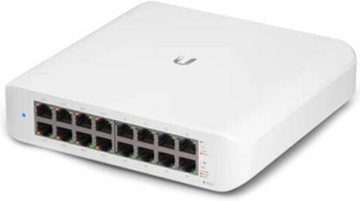 Ubiquiti USW-Lite-16-PoE UniFi 16-Port Cloud Managed Desktop Gigabit PoE+ Switch w/ 8 x PoE+ Ports