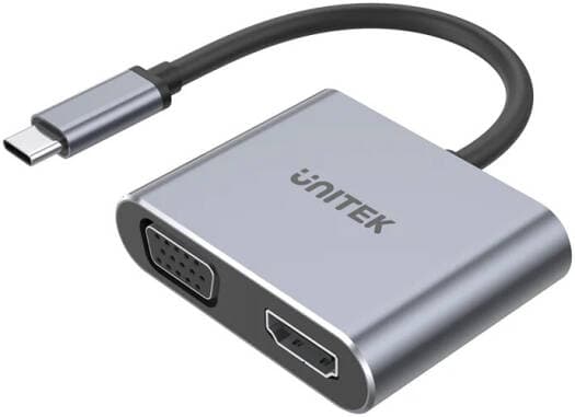 UNITEK USB-C to HDMI 2.0 & VGA Adapter